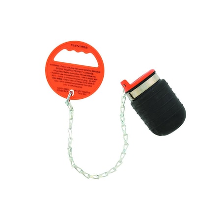 Ips 3in. Pressure Relief Pneumatic Test Plug with Chain T45301